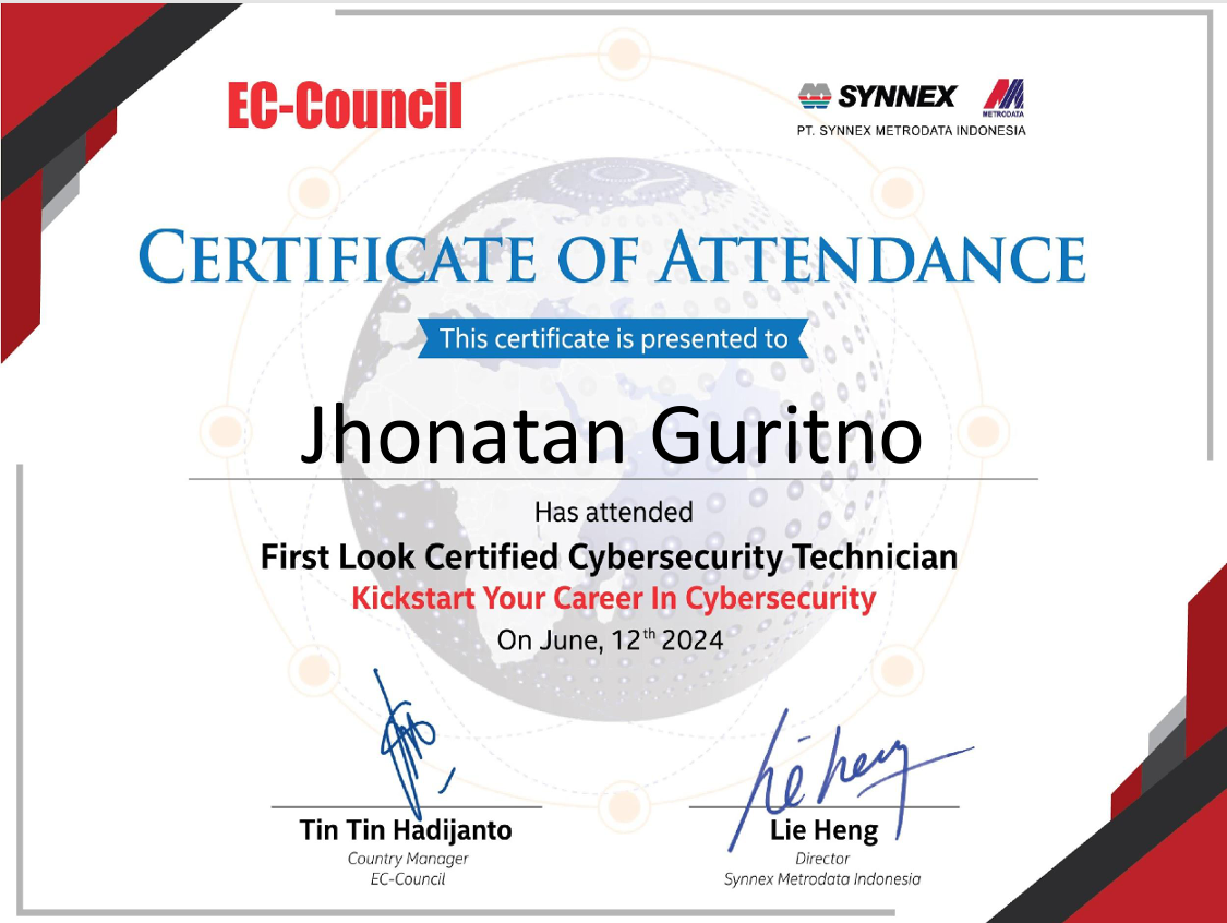 Sertifikat Attendance